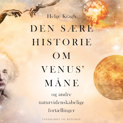 Den sære historie om Venus' måne – omslag til lydbogen af Helge Stjernholm Kragh