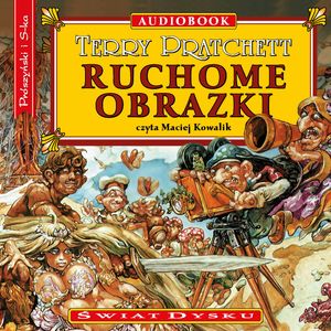 Ruchome obrazki – okładka audiobooka, autor Terry Pratchett