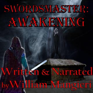 Swordsmaster: Awakening – omslag till ljudboken av William Mangieri