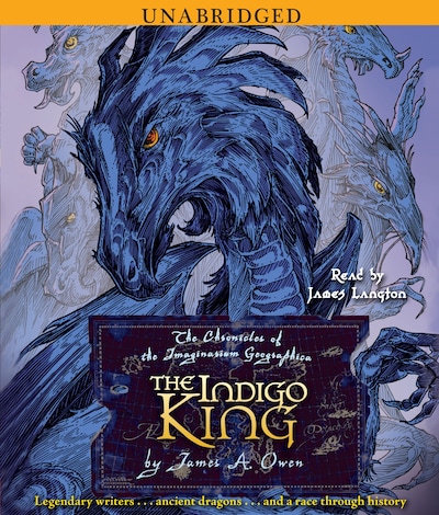 The Indigo King – omslag til lydbogen af James A. Owen