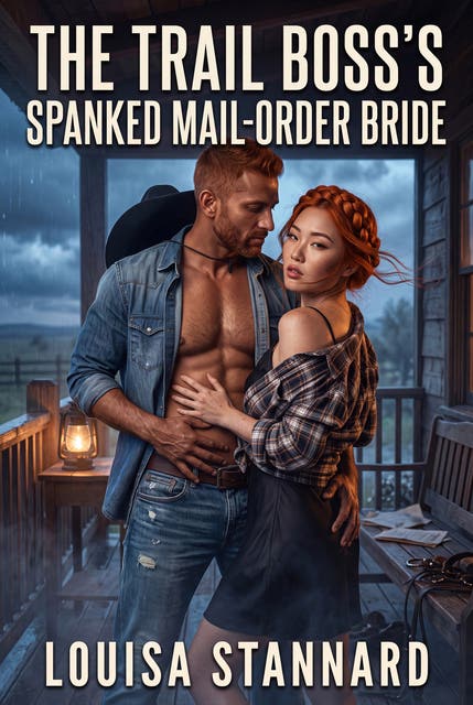 The Trail Boss's Spanked Mail-Order Bride: Western Erotic Punishment Discipline Romance – omslag til lydbogen af Louisa Stannard