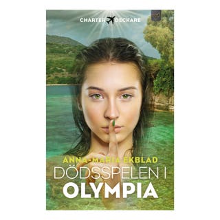 Dödsspelen i Olympia – omslag till ljudboken av Anna-Maria Ekblad