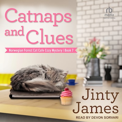 Catnaps and Clues – omslag til lydbogen af Jinty James