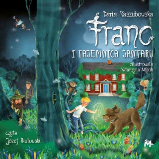 Franc i tajemnica Jantaru – okładka audiobooka, autor Daria Kaszubowska