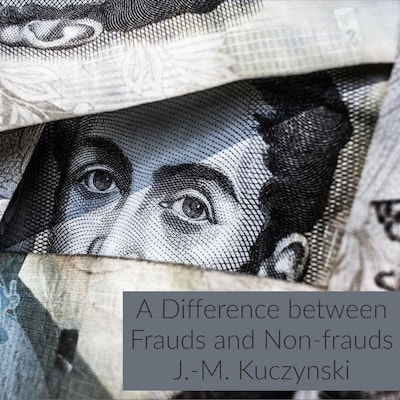 A Difference between Frauds and Non-frauds – omslag til lydbogen af J.-M. Kuczynski