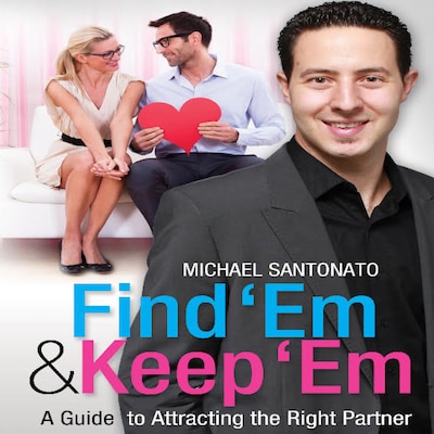 Find 'Em & Keep 'Em – omslag til lydbogen af Michael Santonato