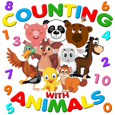 Counting with Animals – omslag til lydbogen af Roger William Wade, Traditional