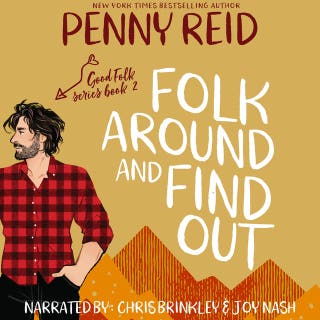 Folk Around and Find Out – omslag till ljudboken av Penny Reid