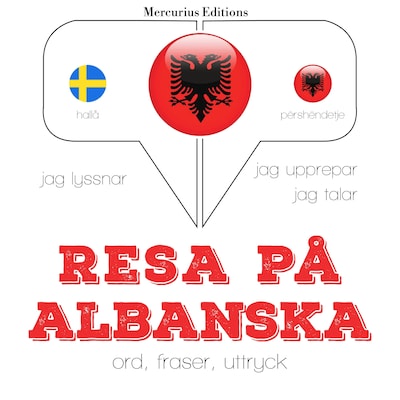 Resa på albanska – omslag till ljudboken av JM Gardner
