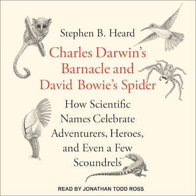 Charles Darwin's Barnacle and David Bowie's Spider – omslag til lydbogen af Stephen B. Heard, PhD