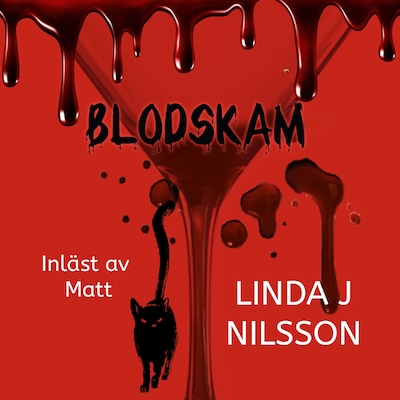 Blodskam – omslag till ljudboken av Linda J. Nilsson