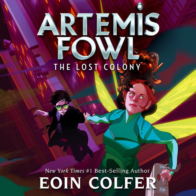 Artemis Fowl 5: The Lost Colony – omslag til lydbogen af Eoin Colfer