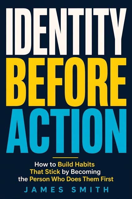 Identity Before Action: How to Build Habits That Stick by Becoming the Person Who Does Them First – omslag til lydbogen af James Smith