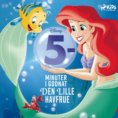 Fem minutter i godnat - Den Lille Havfrue – omslag til lydbogen af Disney