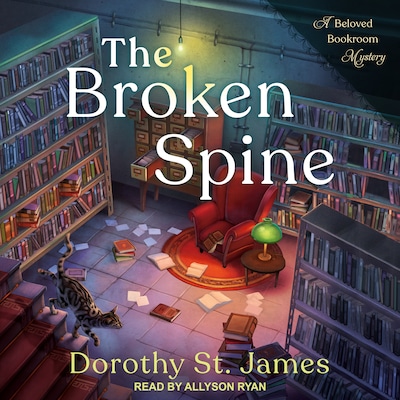The Broken Spine – omslag til lydbogen af Dorothy St. James