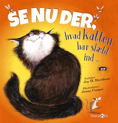 Se nu der, hvad katten har slæbt ind – omslag til lydbogen af Joy H. Davidson