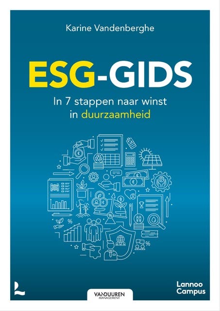ESG-gids: In 7 stappen naar winst in duurzaamheid – omslag van het luisterboek van Karine Vandenberghe