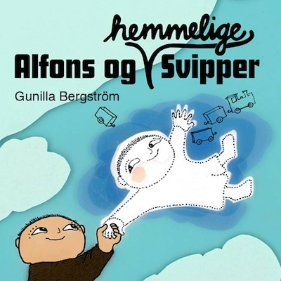 Alfons og hemmelige svipper – omslag til lydbogen af Gunilla Bergström