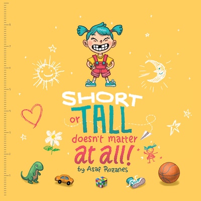 Short Or Tall Doesn't Matter At All – omslag til lydbogen af Asaf Rozanes