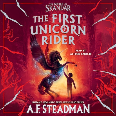 First Unicorn Rider – omslag til lydbogen af A.F. Steadman