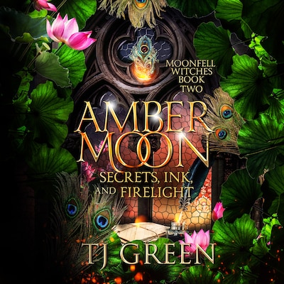 Amber Moon: Secrets, Ink, and Firelight – omslag til lydbogen af TJ Green