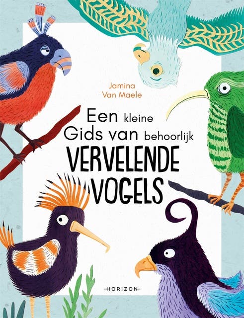 Een kleine gids van behoorlijk vervelende vogels – omslag van het luisterboek van Jamina Van Maele