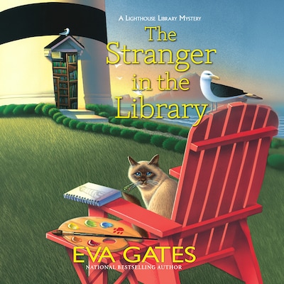The Stranger in the Library – okładka audiobooka, autor Eva Gates