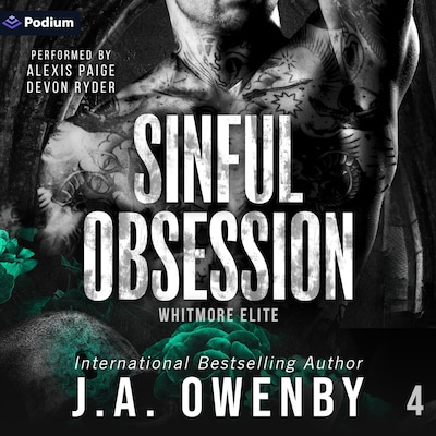 Sinful Obsession – omslag til lydbogen af J.A. Owenby