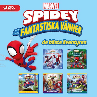 Spidey och hans fantastiska vänner: De bästa äventyren – omslag till ljudboken av Marvel