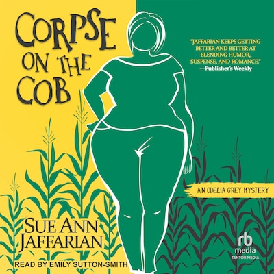 Corpse on the Cob – omslag til lydbogen af Sue Ann Jaffarian