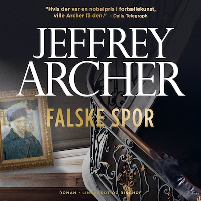 Falske spor – omslag til lydbogen af Jeffrey Archer