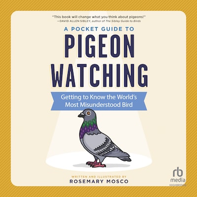A Pocket Guide to Pigeon Watching – omslag til lydbogen af Rosemary Mosco
