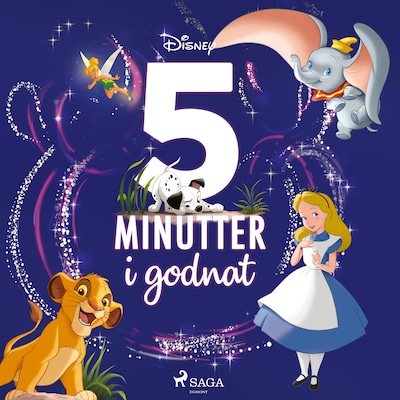 Fem minutter i godnat - Disneys klassikere – omslag til lydbogen af Disney