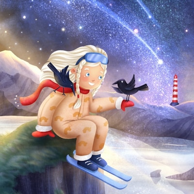 Odin sends his thoughts away – omslag til lydbogen af Linnea Taylor
