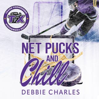 Net Pucks and Chill – omslag till ljudboken av Debbie Charles