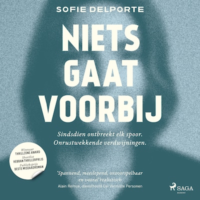 Niets gaat voorbij – omslag van het luisterboek van Sofie Delporte