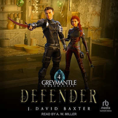 Defender – omslag til lydbogen af J. David Baxter