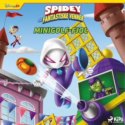 Marvel Spidey & hans fantastiske venner – Minigolf-fjol – omslag til lydbogen af Marvel