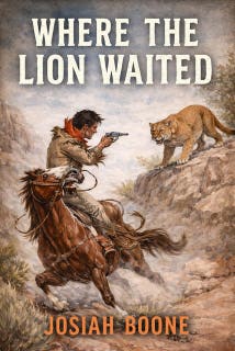 Where the Lion Waited: A Classic Western – omslag till ljudboken av Josiah Boone
