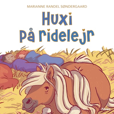 Huxi på ride-lejr – omslag til lydbogen af Marianne Randel Søndergaard
