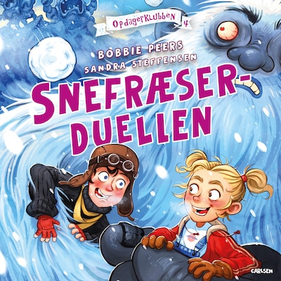 Opdagerklubben (4) - Snefræserduellen – omslag til lydbogen af Bobbie Peers