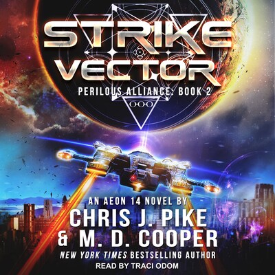Strike Vector – omslag til lydbogen af M. D. Cooper, Chris J. Pike