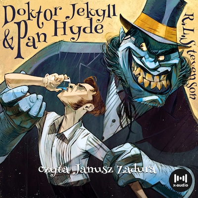 Dr Jekyll Mr Hyde – okładka audiobooka, autor Robert Louis Stevenson