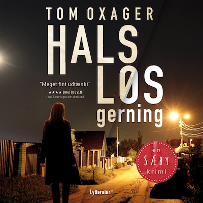 Halsløs gerning – omslag til lydbogen af Tom Oxager