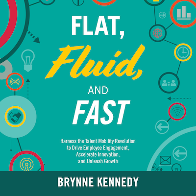 Flat, Fluid, and Fast – omslag til lydbogen af Brynne S. Kennedy