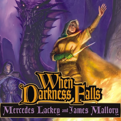 When Darkness Falls – omslag til lydbogen af Mercedes Lackey, James Mallory