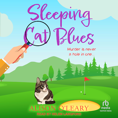 Sleeping Cat Blues – omslag til lydbogen af Alison O'Leary