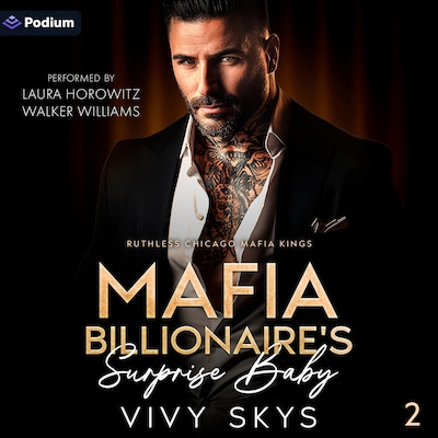 Mafia Billionaire's Surprise Baby – omslag til lydbogen af Vivy Skys