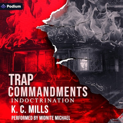 Trap Commandments: Indoctrination – omslag til lydbogen af K.C. Mills