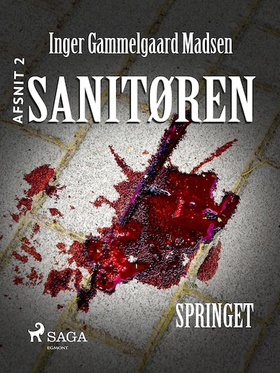 Sanitøren 2: Springet – omslag til lydbogen af Inger Gammelgaard Madsen